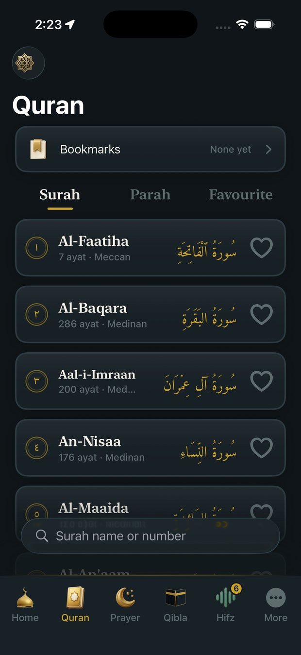 All 114 surahs